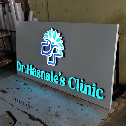 Dr Hasnals Clinic 3D Frontlit Channel Letters Led Light Sign - Shineneon