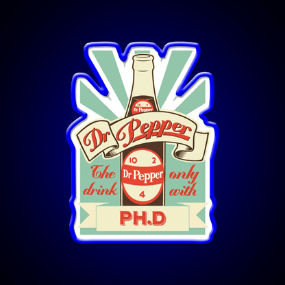 Dr Pepper Bottle Fast Food Led Neon Sign For Burger Place Rgb Color - Shineneon