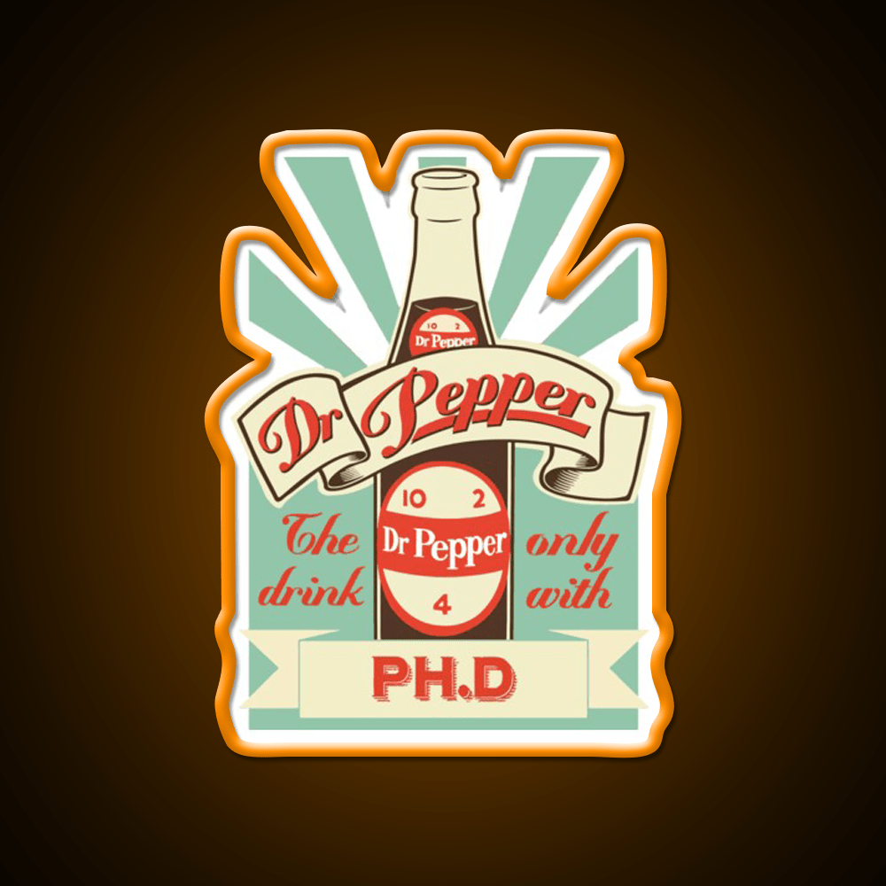 Dr Pepper Bottle Fast Food Led Neon Sign For Burger Place Rgb Color - Shineneon