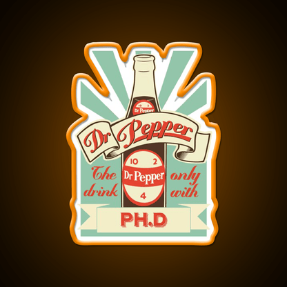 Dr Pepper Bottle Fast Food Led Neon Sign For Burger Place Rgb Color - Shineneon