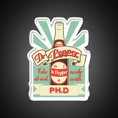 Dr Pepper Bottle Fast Food Led Neon Sign For Burger Place Rgb Color - Shineneon