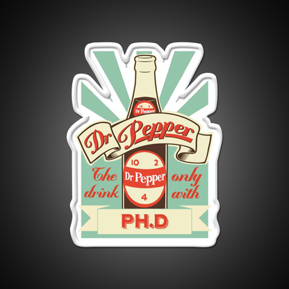 Dr Pepper Bottle Fast Food Led Neon Sign For Burger Place Rgb Color