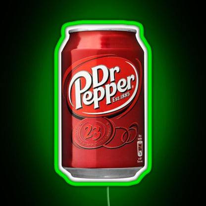 Dr Pepper Rgb Led Neon Sign Pop Wall Art - Shineneon
