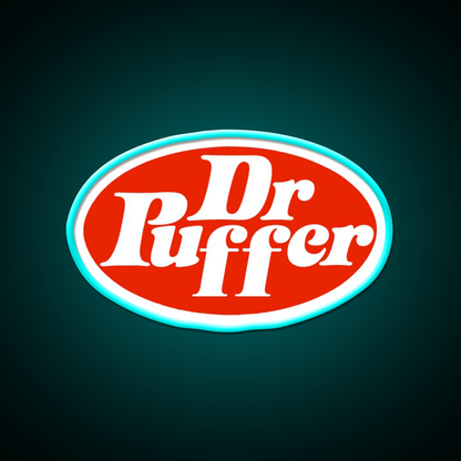 Dr Puffer Cola Hemp Inspired Green Leaf Led Neon Sign Rgb Color