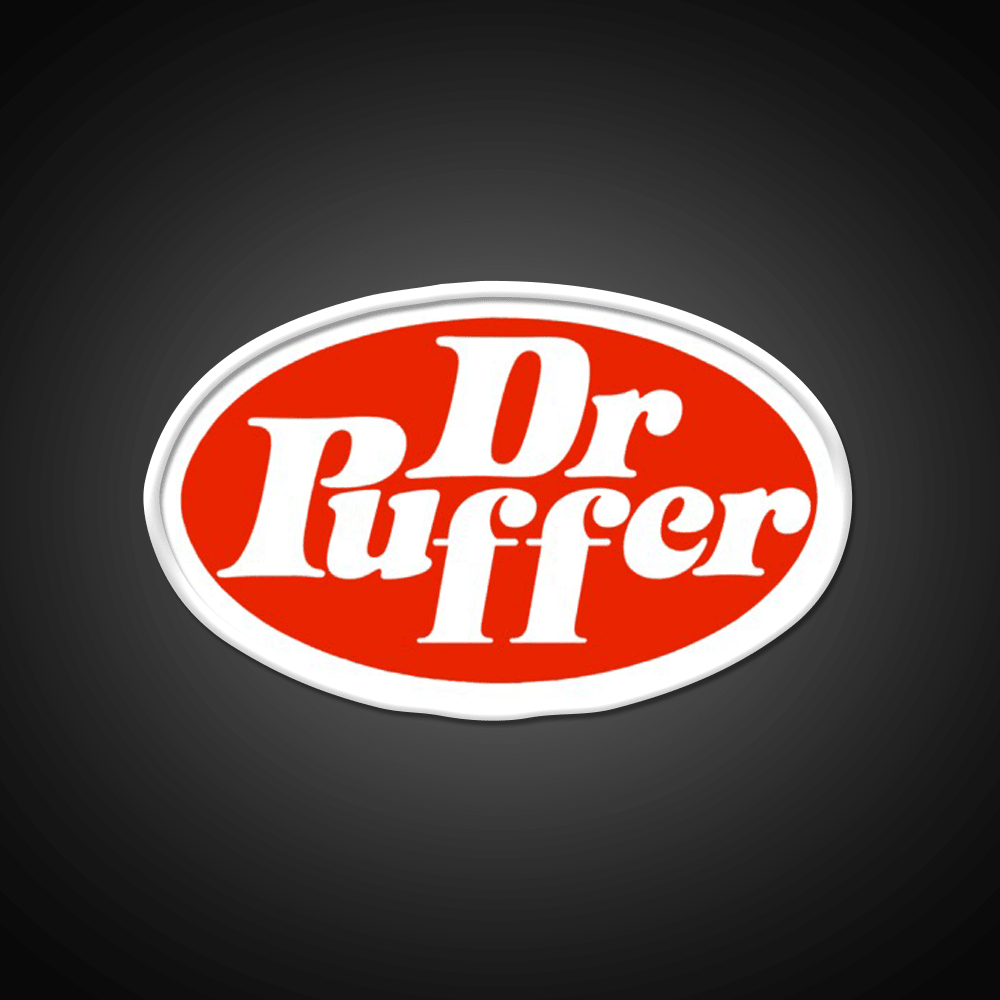 Dr Puffer Cola Hemp Inspired Green Leaf Led Neon Sign Rgb Color - Shineneon