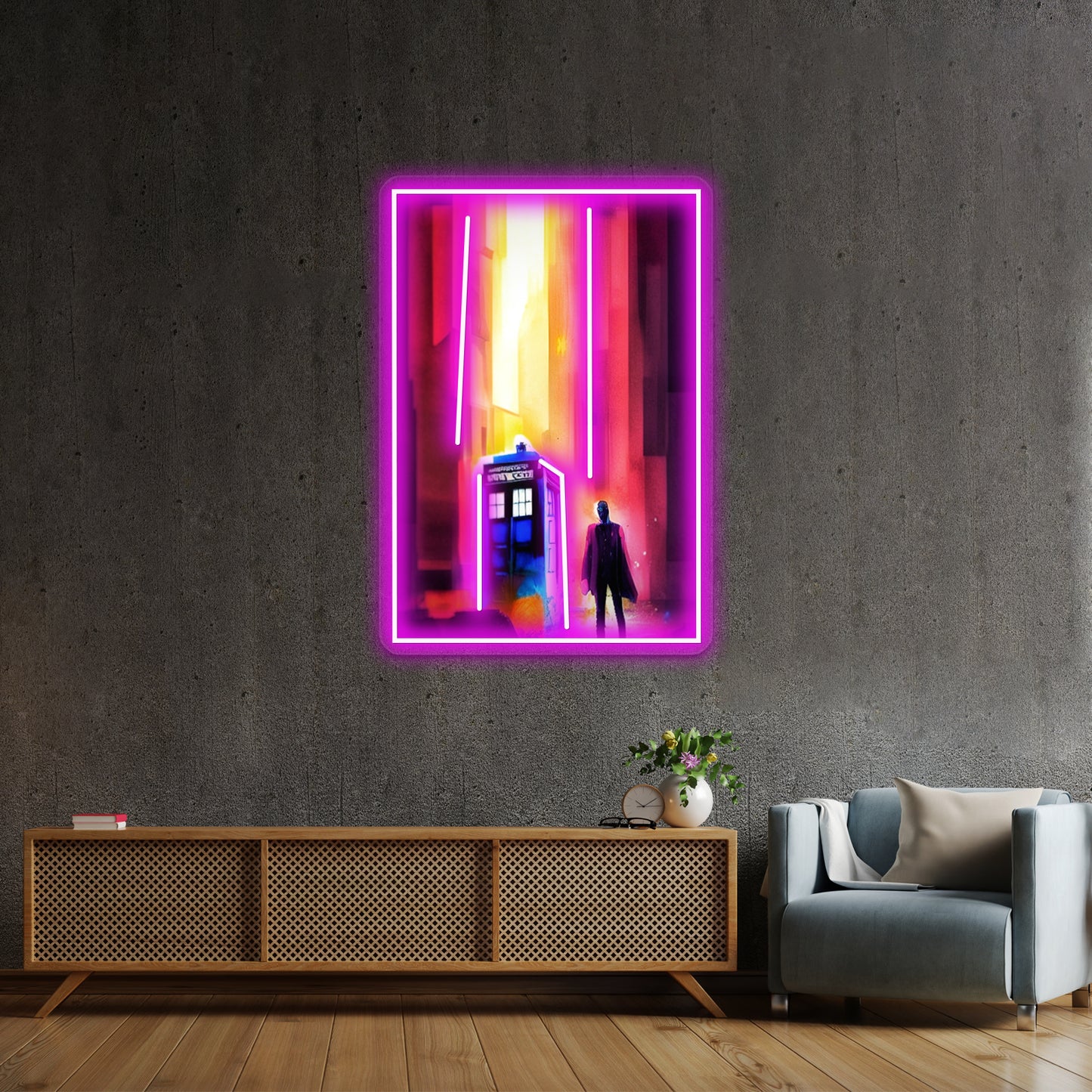 Dr Who Abstract Art Wall Artwork Neon Signs