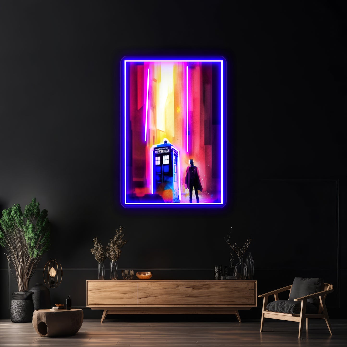 Dr Who Abstract Art Wall Artwork Neon Signs