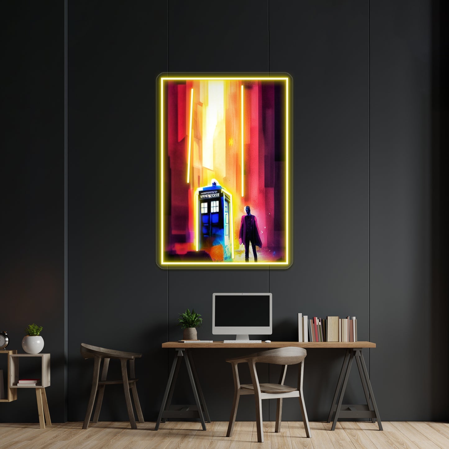 Dr Who Abstract Art Wall Artwork Neon Signs