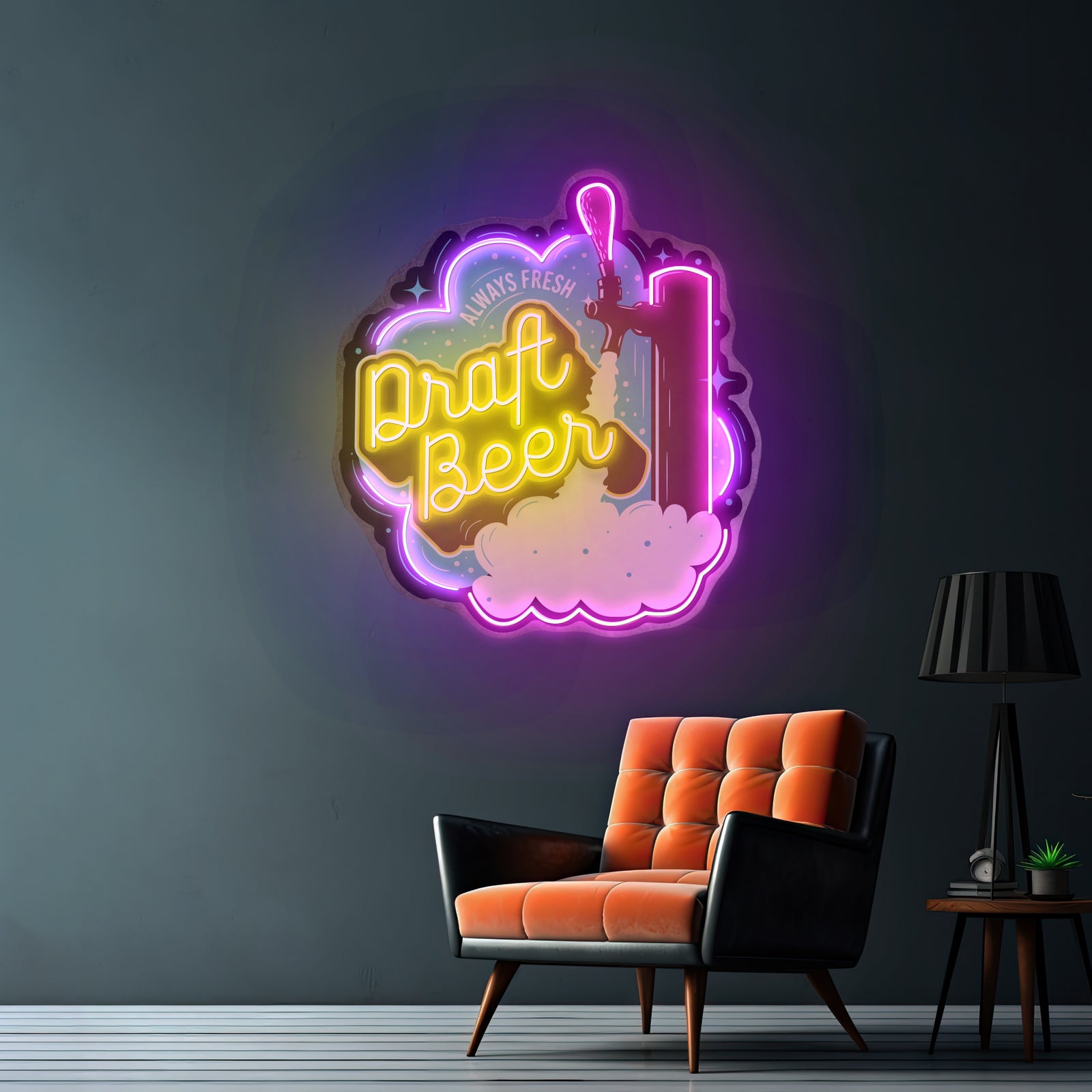 Dream Big Moon And Star Positivity Neon Signs For Sale
