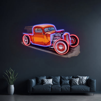 Drag Racing Car Led Neon Sign Light Custom Led Signs