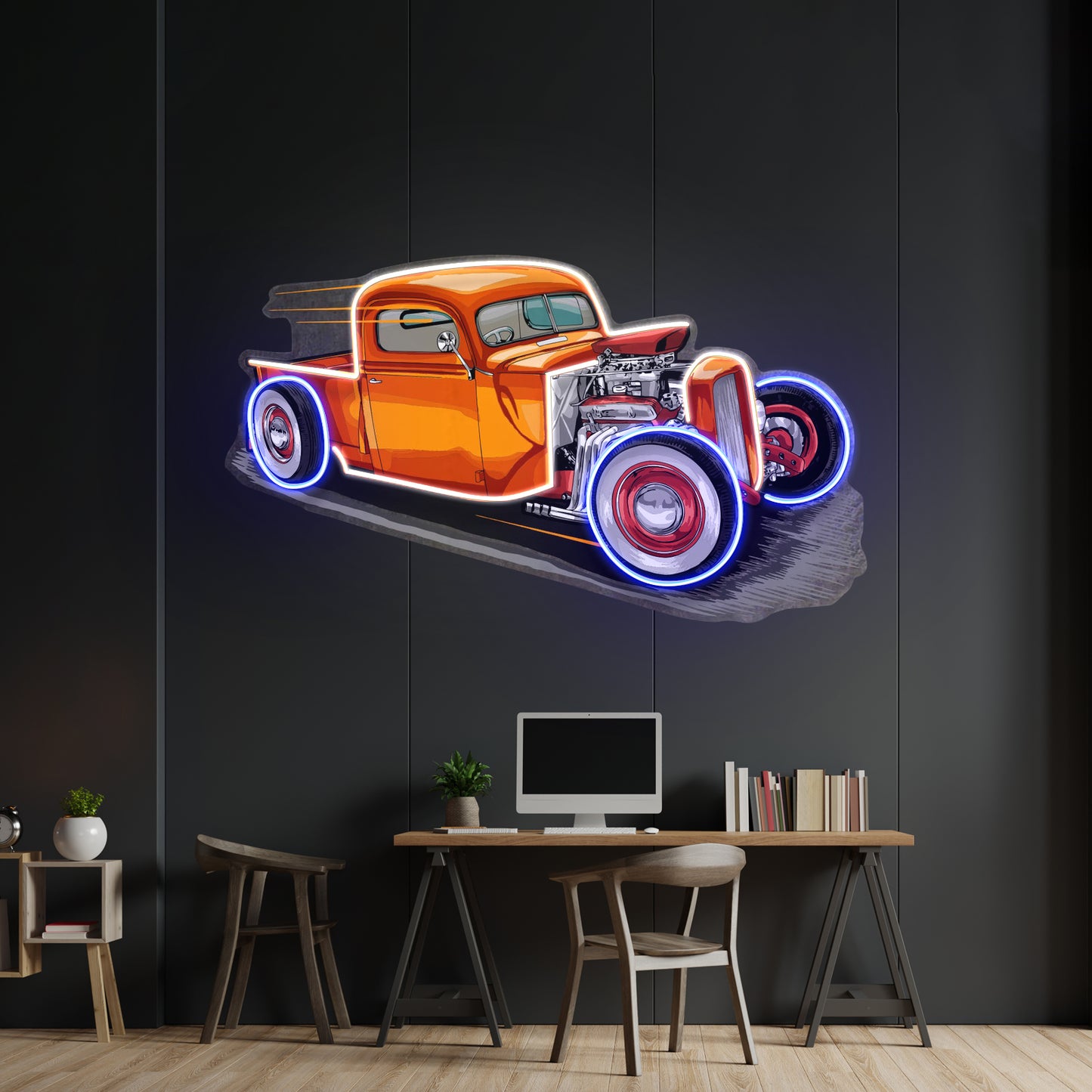 Drag Racing Car Led Neon Sign Light Custom Led Signs