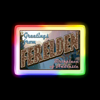 Dragon Age Welcome To Ferelden Welcome Led Neon Sign Open Sign Rgb Color