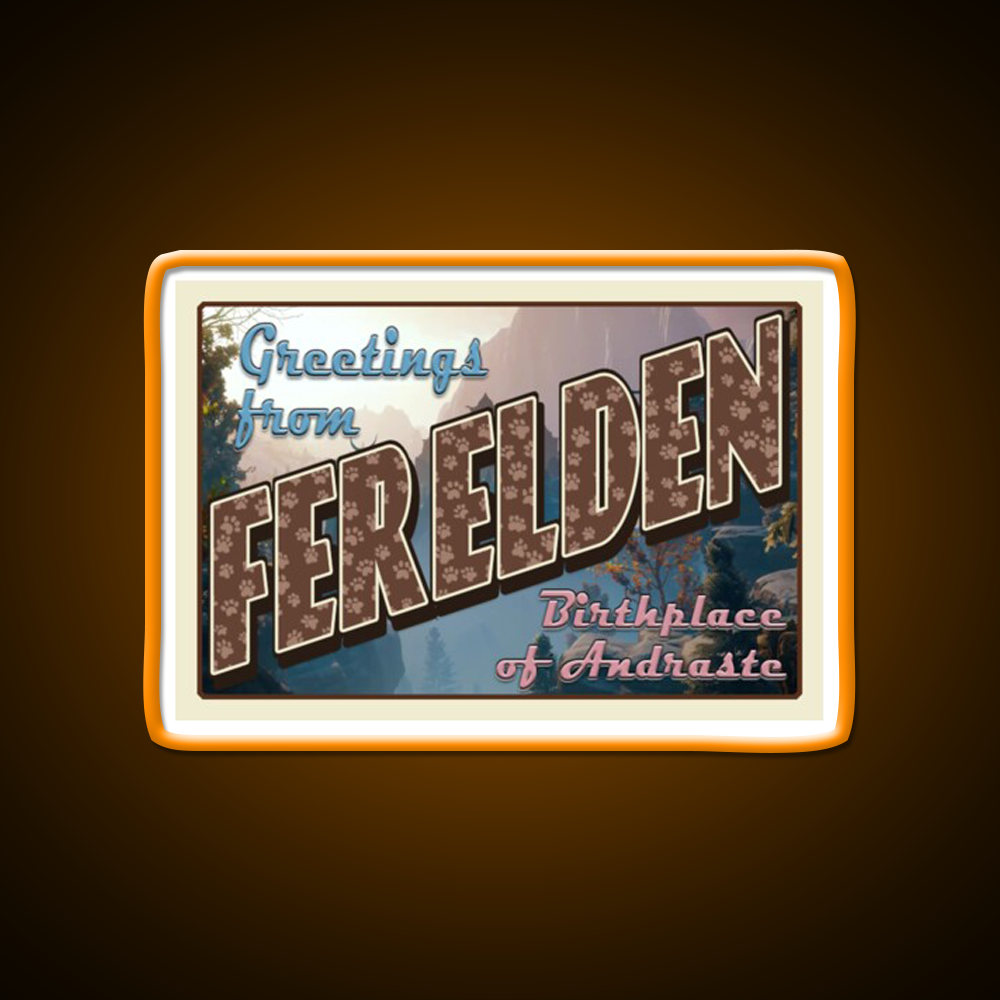 Dragon Age Welcome To Ferelden Welcome Led Neon Sign Open Sign Rgb Color