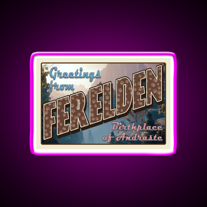 Dragon Age Welcome To Ferelden Welcome Led Neon Sign Open Sign Rgb Color
