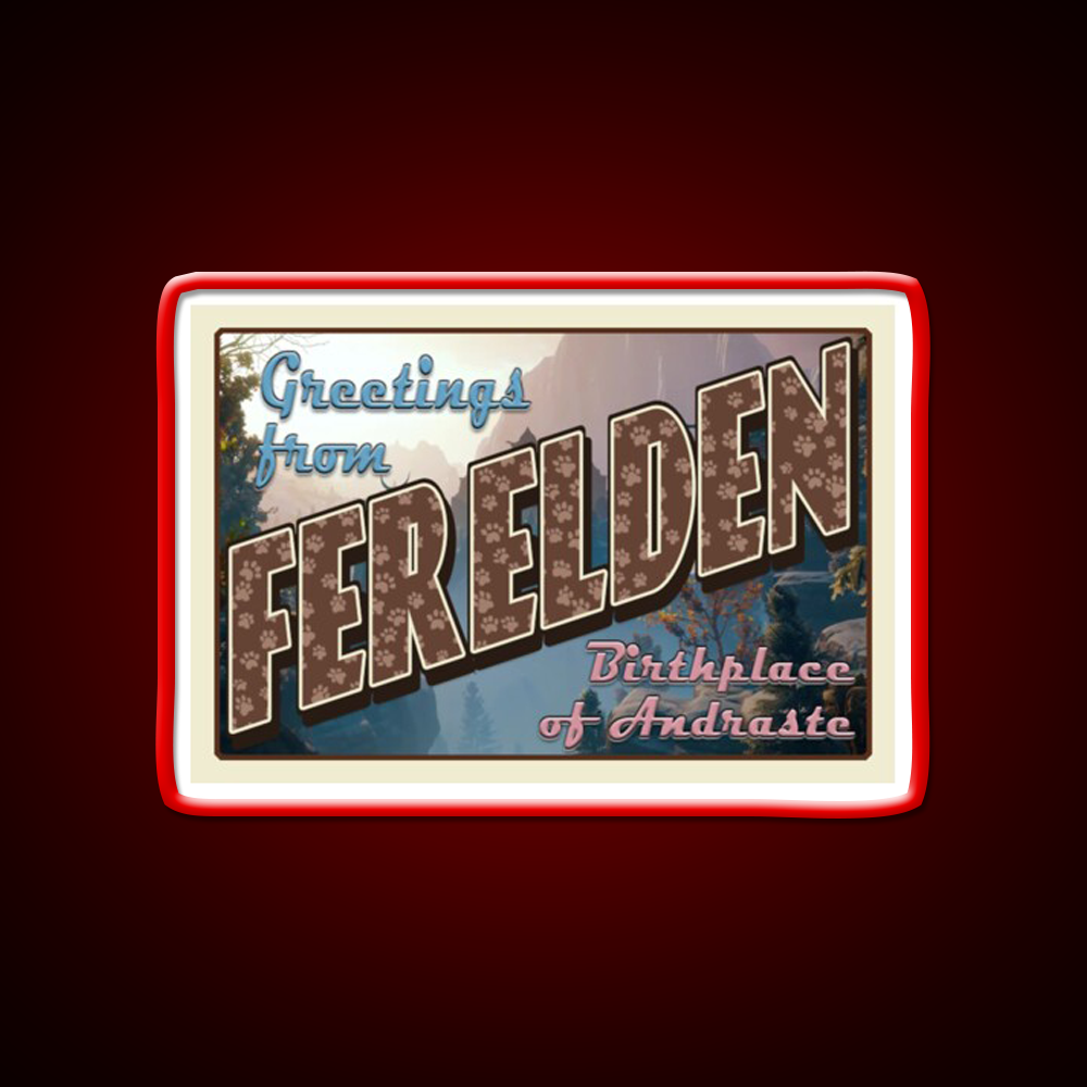 Dragon Age Welcome To Ferelden Welcome Led Neon Sign Open Sign Rgb Color