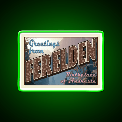 Dragon Age Welcome To Ferelden Welcome Led Neon Sign Open Sign Rgb Color - Shineneon