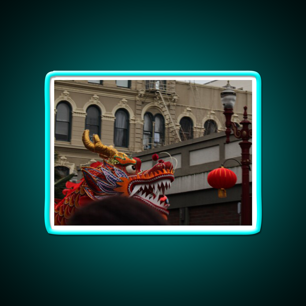 Dragon And Pearl Asian Cultural Led Neon Sign Rgb Color