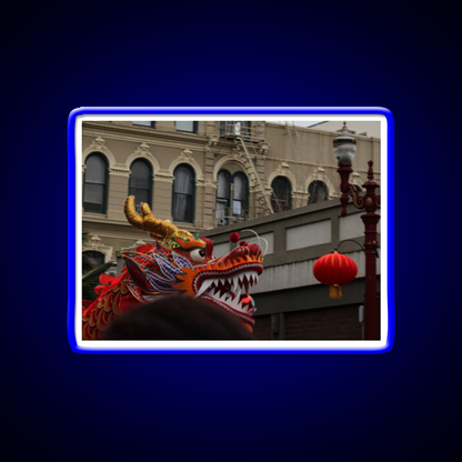 Dragon And Pearl Asian Cultural Led Neon Sign Rgb Color