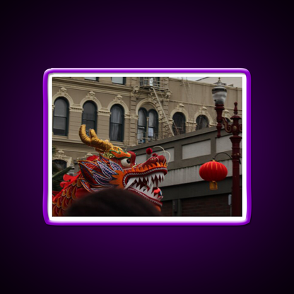 Dragon And Pearl Asian Cultural Led Neon Sign Rgb Color