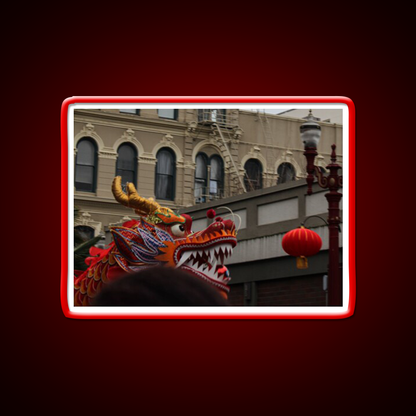 Dragon And Pearl Asian Cultural Led Neon Sign Rgb Color