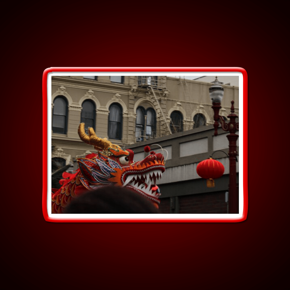 Dragon And Pearl Asian Cultural Led Neon Sign Rgb Color - Shineneon