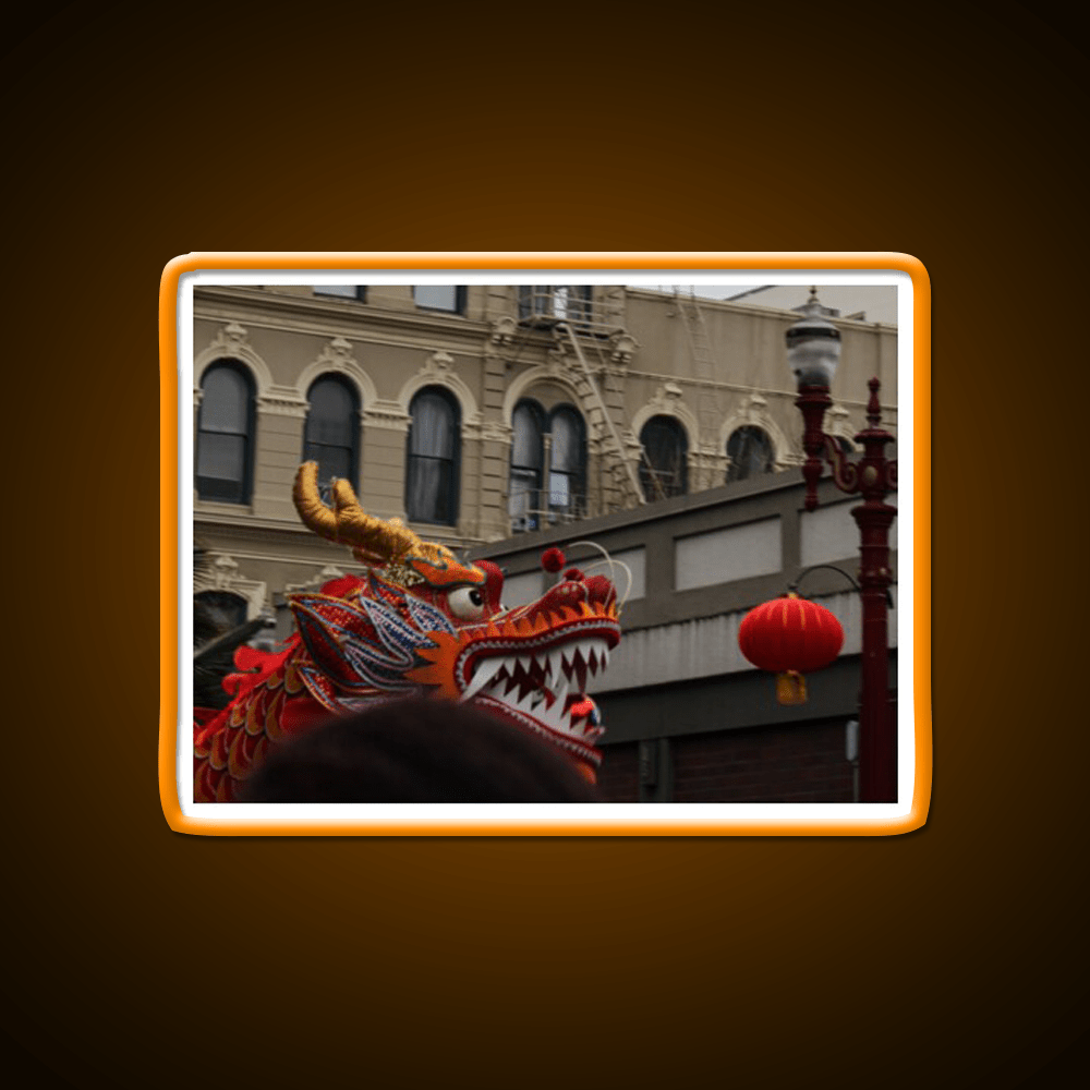 Dragon And Pearl Asian Cultural Led Neon Sign Rgb Color - Shineneon