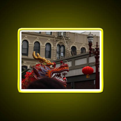 Dragon And Pearl Asian Cultural Led Neon Sign Rgb Color