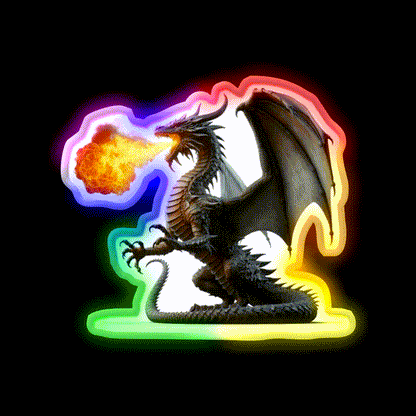 Dragon Asian Cultural Led Neon Sign Rgb Color