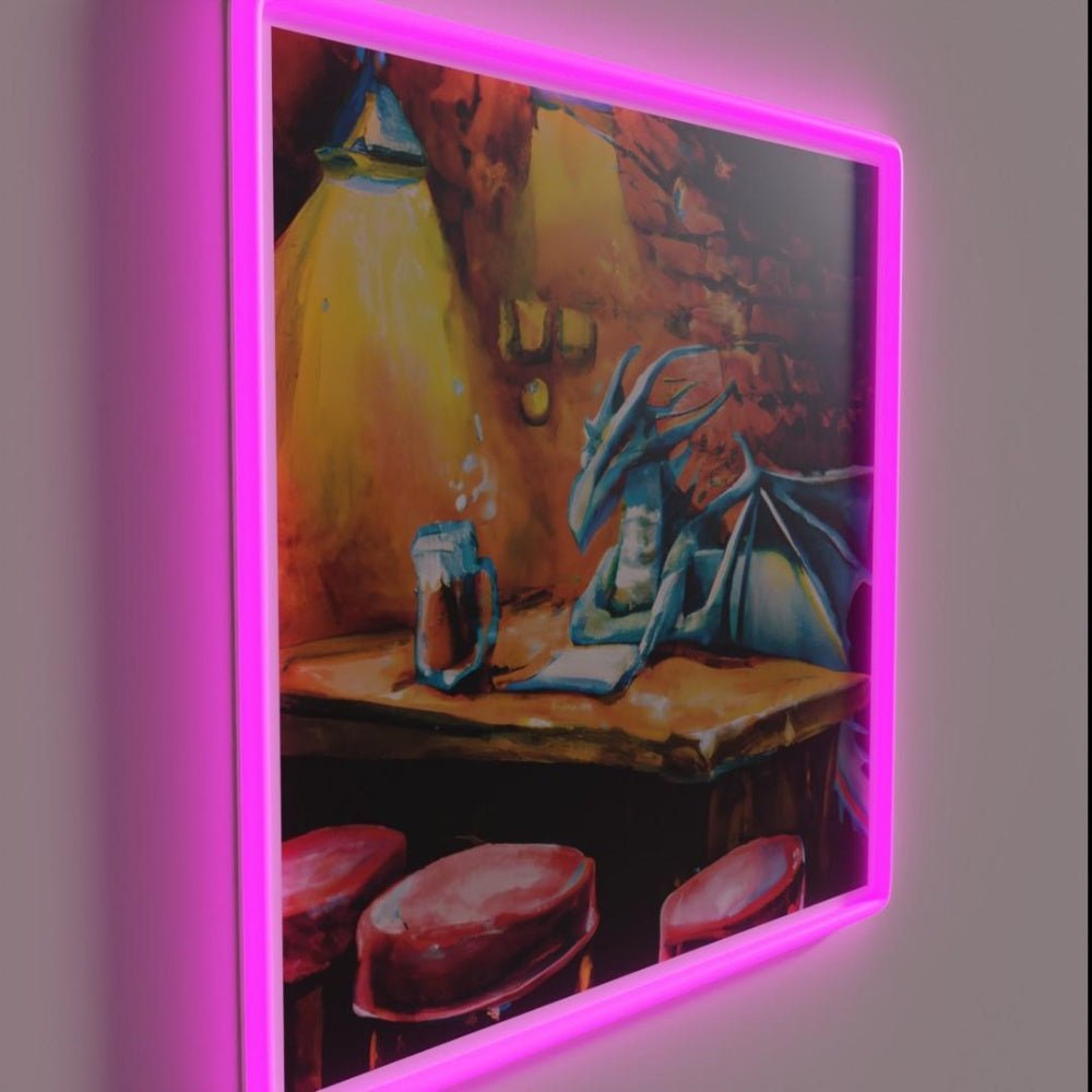Dragon At The Pub Rgb Led Neon Sign - Shineneon