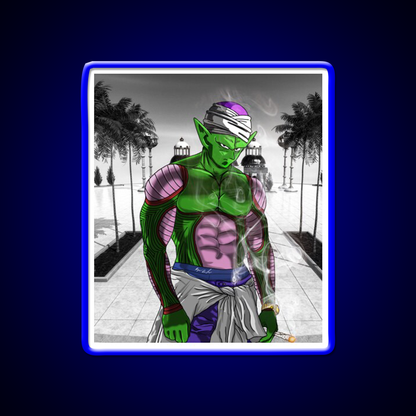 Dragon Ball Z Piccolo Hemp Inspired Green Leaf Led Neon Sign Rgb Color