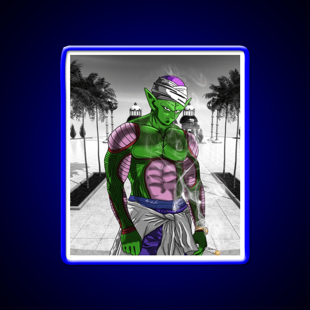 Dragon Ball Z Piccolo Hemp Inspired Green Leaf Led Neon Sign Rgb Color - Shineneon