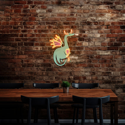 Dragon Fairytale Cute Animal Neon Signs For Sale