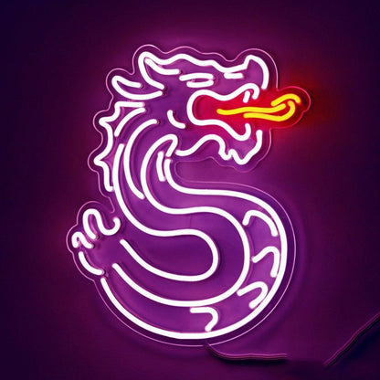 Dragon Fire Breath Led Neon Sign For Oriental Bar Restaurant Decor | Shineneon