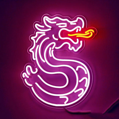 Dragon Fire Breath Led Neon Sign For Oriental Bar Restaurant Decor | Shineneon