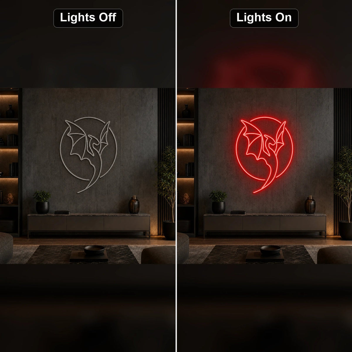 Dragon LED Neon Sign Home Bar Wall Decoration - Shineneon