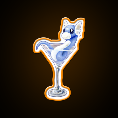 Dragon Martini Cocktail Bar Decor Led Neon Sign Rgb Color