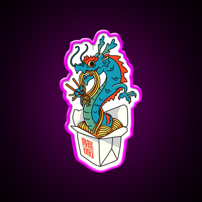 Dragon Noodles Led Neon Sign Chinese Food Rgb Color