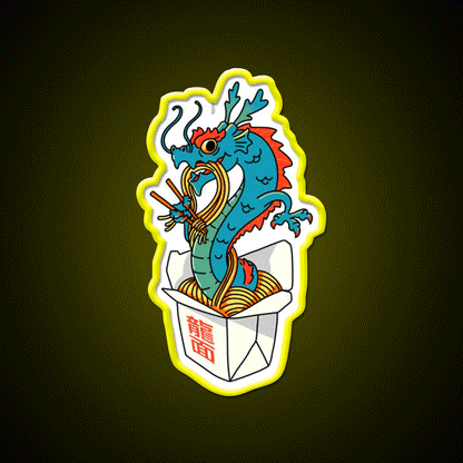 Dragon Noodles Led Neon Sign Chinese Food Rgb Color