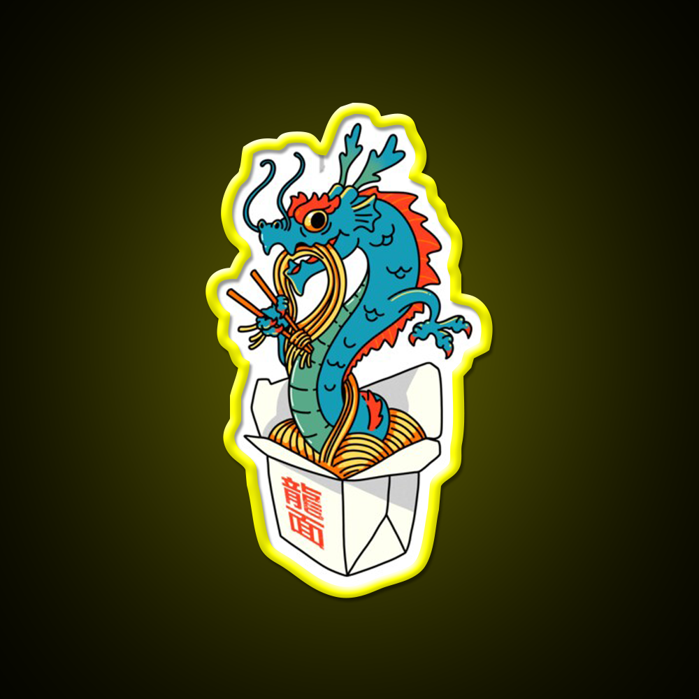 Dragon Noodles Led Neon Sign Chinese Food Rgb Color