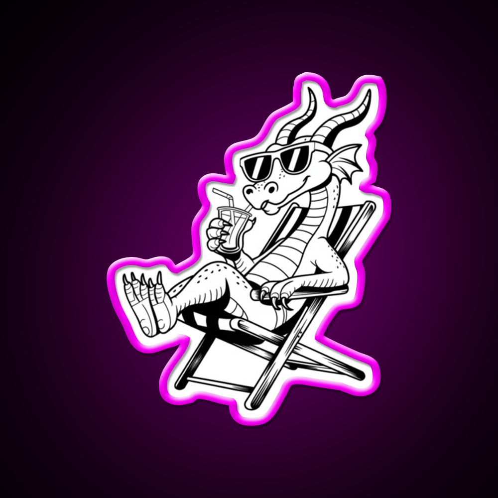 Dragon On Break Cocktail Bar Decor Led Neon Sign Rgb Color