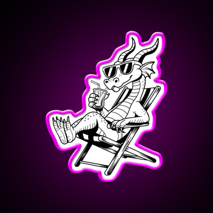 Dragon On Break Cocktail Bar Decor Led Neon Sign Rgb Color