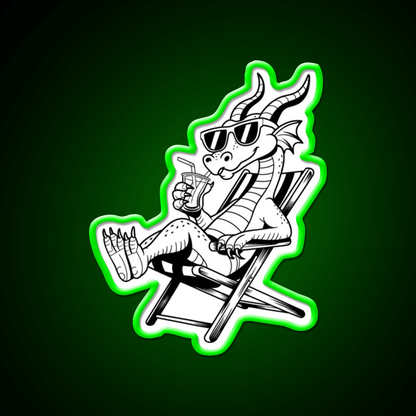 Dragon On Break Cocktail Bar Decor Led Neon Sign Rgb Color - Shineneon