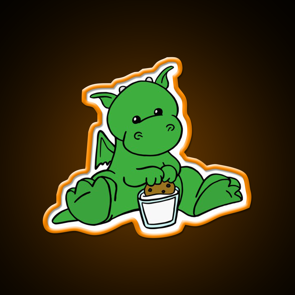 Dragon Snack Time Snack Food Led Neon Sign Rgb Color