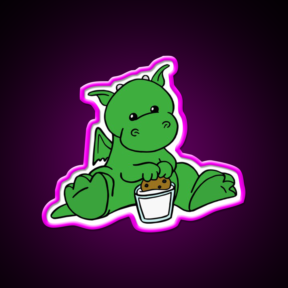 Dragon Snack Time Snack Food Led Neon Sign Rgb Color