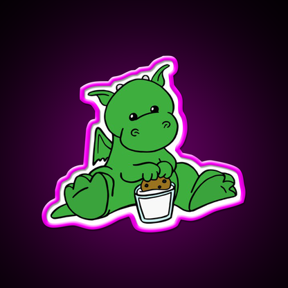 Dragon Snack Time Snack Food Led Neon Sign Rgb Color