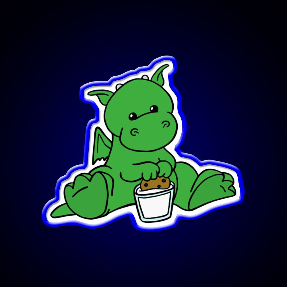 Dragon Snack Time Snack Food Led Neon Sign Rgb Color - Shineneon