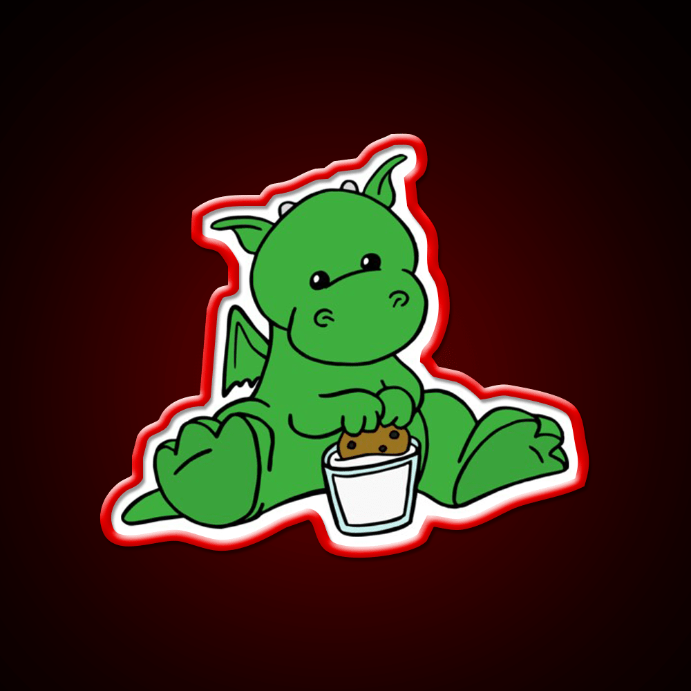 Dragon Snack Time Snack Food Led Neon Sign Rgb Color - Shineneon