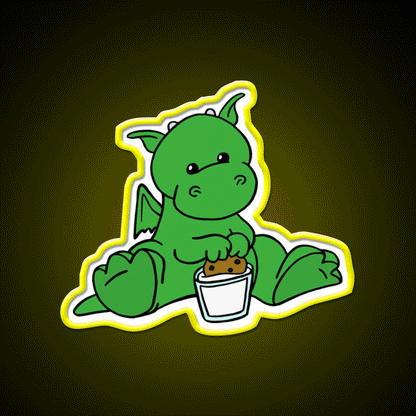 Dragon Snack Time Snack Food Led Neon Sign Rgb Color