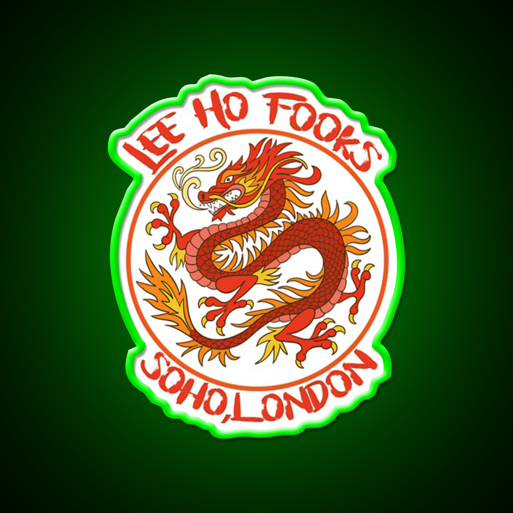 Dragon Vintage 90S Asian Cultural Led Neon Sign Rgb Color