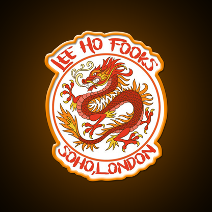 Dragon Vintage 90S Asian Cultural Led Neon Sign Rgb Color